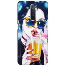Чохол з картинкою Модні Дівчата Realme X2 Pro (Дівчина з коктейлем)