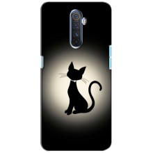 Чехол с принтом для Realme X2 Pro (AlphaPrint) Модные коты – Силуэт котика