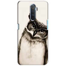 Чехол с птицами на Realme X2 Pro (VPrint) (Сова)