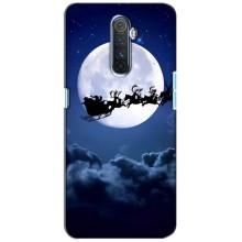 Чохол Санта Клаус для Realme X2 Pro (Санта - місяць)