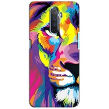 Чехол со Львом для Realme X2 Pro (VPrint) (Яркий Лев)