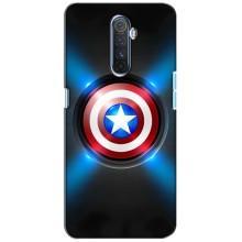 Чехол с Щитом Капитана Америки на Realme X2 Pro – Яркий Щит Капитана