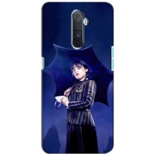 Чехлы Венсдей на Realme X2 Pro Уэнсдей (AlphaPrint) (Уэнздей с зонтом)