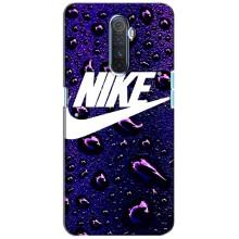 Чехол с логотипом Найк на Realme X2 Pro (Найк на фиолетовом)