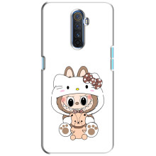 Чехол с принтом Лабубу для Realme X2 Pro – Белый Лабубу