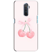 Чехол с розовым рисунком для Realme X2 Pro (Розовые вишни)