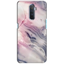 Мраморный чехол на Realme X2 Pro (VPrint) (Пурпурный Мрамор)