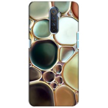 Мраморный чехол на Realme X2 Pro (VPrint) (Радужный Мрамор)