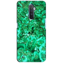Мраморный чехол на Realme X2 Pro (VPrint) (Салатный Мрамор)