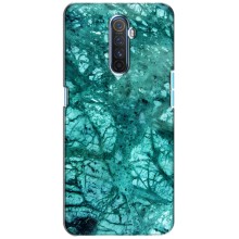 Мраморный чехол на Realme X2 Pro (VPrint) (Зеленый мрамор)