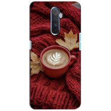 Чехол с уникальным дизайном «Осень с кофе» для Realme X2 Pro – Кофе на пледе