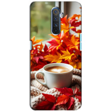 Чехол с уникальным дизайном «Осень с кофе» для Realme X2 Pro