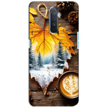 Чехол с уникальным дизайном «Осень с кофе» для Realme X2 Pro – Осенне-зимнее кофе