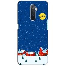 Силіконовий бампер на різдво для Realme X2 Pro (Місто в снігу)