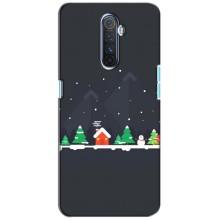 Силіконовий бампер на різдво для Realme X2 Pro (Місто зимове)