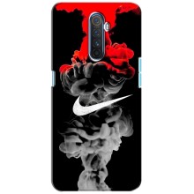 Силиконовый Чехол на Realme X2 Pro с картинкой Nike (Nike дым)