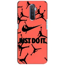 Силиконовый Чехол Nike Air Jordan на Реалми Х2 Про – Just Do It