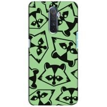 Силиконовый Чехол с Енотами на Realme X2 Pro – Мордочки Енота