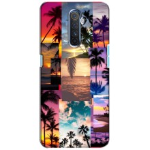 Силиконовый чехол с КАРТИНКАМИ лето для Realme X2 Pro (AlphaPrint) (Летний отпуск)