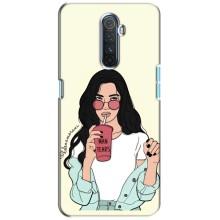 Силіконовый Чохол на Realme X2 Pro з картинкой Модных девушек (З напоєм)