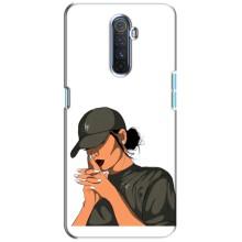 Силіконовый Чохол на Realme X2 Pro з картинкой Модных девушек (У зеленому)