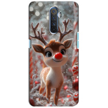 Яркий чехол для Realme X2 Pro с Зимними Оленятами