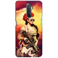 ЗСУ Чехлы (TPU) для Realme X2 Pro – Женщина солдат