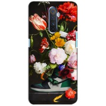 Брендновые Чехлы для Realme X2 Pro - (PREMIUMPrint) (Nike цветы)