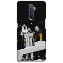 Чехлы для Realme X2 Pro (Leo чемпион) (AlphaPrint) (Месси в накидке)