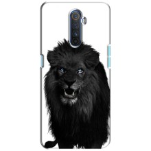 Чохли з картинкою животних Realme X2 Pro (Чорний ЛЕВ)