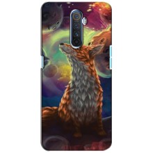 Чехлы с картинкой Лисички для Realme X2 Pro (VPrint) (Лисица в космосе)