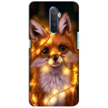 Чехлы с картинкой Лисички для Realme X2 Pro (VPrint) (Лисичка в гирляндах)
