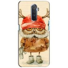 Чохли з принтом СОВИ для Realme X2 Pro (Сова у шапці)