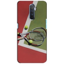 Чехлы с принтом Спортивная тематика для Realme X2 Pro – Ракетки теннис