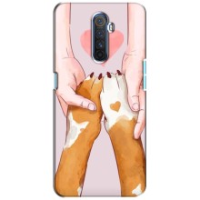 Чехлы с собаками для Realme X2 Pro (VPrint) (Любовь к собакам)