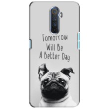 Чехлы с собаками для Realme X2 Pro (VPrint) (Смешной Мопс)