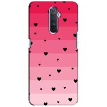 Чохли з тематикою "Маленькі Сердчеки" на Realme X2 Pro (Чорні сердечка)