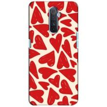 Чохли з тематикою "Маленькі Сердчеки" на Realme X2 Pro (Червоні сердечки)