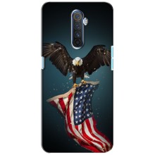 Чехол Флаг USA для Realme X2 Pro – Орел и флаг