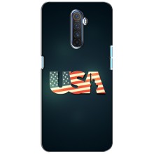 Чехол Флаг USA для Realme X2 Pro (USA)