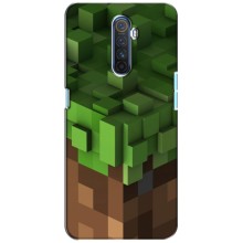 Чехол Майнкрафт на Realme X2 Pro (AlphaPrint) Minecraft (текстура Майнкрафт)