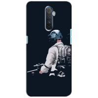 Силиконовый чехол с картинкой "Герой Pubg" на Realme X2 Pro (В экиперовке)