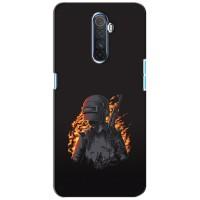 Силиконовый чехол с картинкой "Герой Pubg" на Realme X2 Pro (В огне)