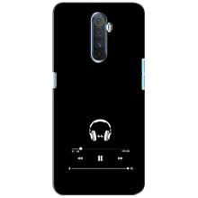 Чехол с картинками на черном фоне для Realme X2 Pro (Плеер)