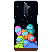 Чехол Амонг Ас для Realme X2 Pro (AlphaPrint) (Скины в космосе)