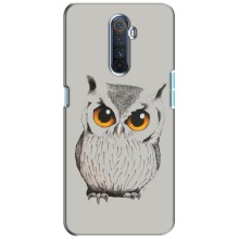 Чехол с птицами на Realme X2 Pro (VPrint) (Милая Сова)