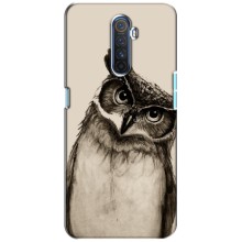 Чехол с птицами на Realme X2 Pro (VPrint) (Сова)