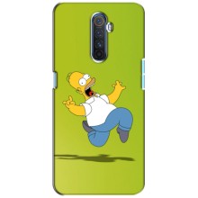 Чехол с Симпсонами для Realme X2 Pro (VPrint) (Гомер Симпсон)