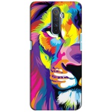 Чехол со Львом для Realme X2 Pro (VPrint) (Яркий Лев)