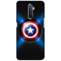 Чохол с Щітом Капітана Америки на Realme X2 Pro (Яскраий Щит Капітана)
